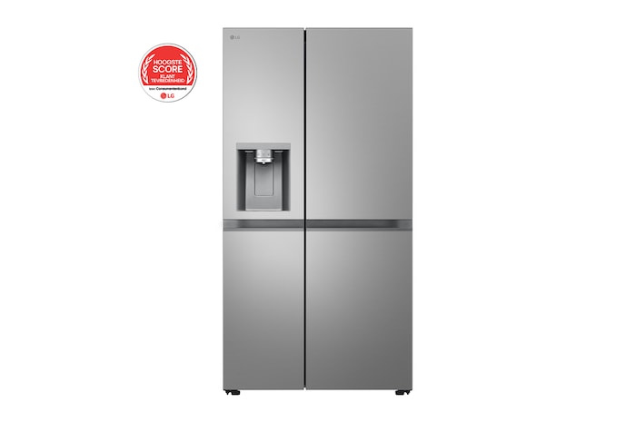 Voorkant van 628L Amerikaanse koelkast Zilver | ThinQ™ | Uvnano™ | FRESH Converter™ - GSLE81PYBC